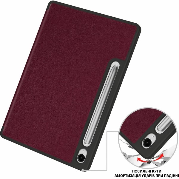 Фото - Чехол для планшета BeCover Flexible TPU Mate for Samsung Galaxy Tab S9 (SM-X710/SM-X716)/S9 FE (SM-X510/SM-X516B) 11.0" Red Wine (715583)